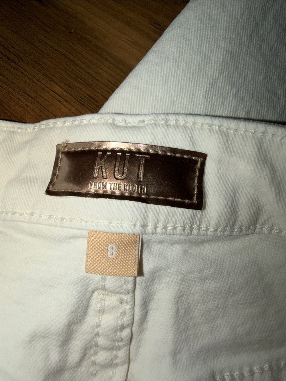 Kut from the Kloth Off-White Kelsey Ankle Flare Jeans - Picture 4 of 6